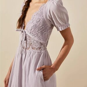 NWOT Free People All You Need Is Lace MIDI Dress